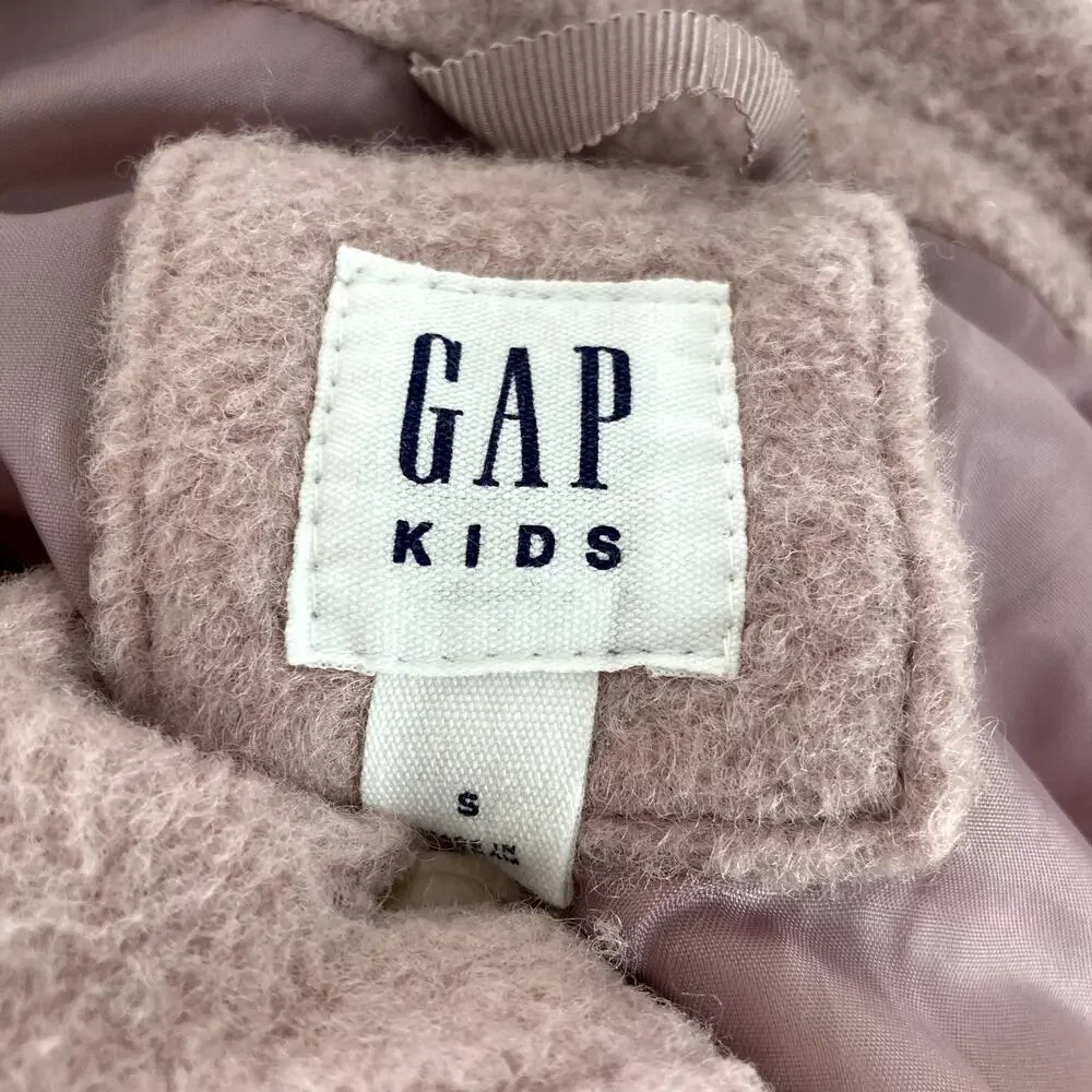 Gap Boucle Jacket - Button Front Collar - Antique Pink - Small